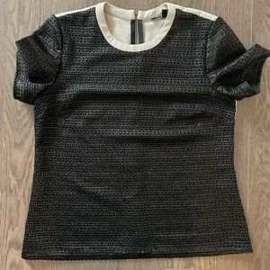 Beautiful embroidery detail with crepe back